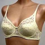 Jasmin : Jasmin $15 BEIGE Floral/LACE Padded BRA #2635 32AA