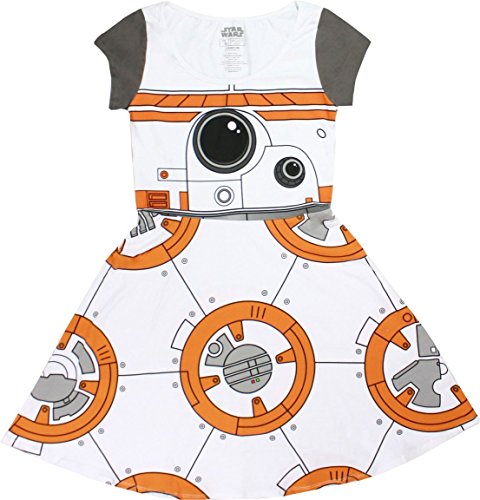 Star Wars I am BB-8 Juniors Cap Sleeved Skater Dress