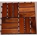 Holzfliesen aus Akazienholz 30 x 30 x 2,4 cm mit Kunststoffgitter als Dr�nage und zum einfachen Verlegen, aus Hartholz ++ Design 1