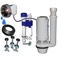 Better Flush BF-DFBP push Button Dual Flush Bonus Pack Toilet Conversion Kit has The Better Fill Water Saving Fill Valve with Bowl Fill Control plus St. St. Bolt and Gaskets to convert your toilet to a water saver that exceeds Green Plumbing Codes.