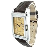 EMPORIO ARMANI エンポリオアルマーニ クラシック レザーベルト コパー文字盤 ウォッチ AR0259