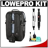 Lowepro Vertex 300 AW Digital SLR Camera Backpack (Black) + Accessory Kit for Canon Rebel T3, T3i, T1i, T2i, EOS 60D, 5D, 7D, Nikon D3000, D3100, D5000, D5100, D7000, D300s, Olympus Evolt E-5, E-30, E-620 & Sony Alpha A560, A580, A33, A35, A55