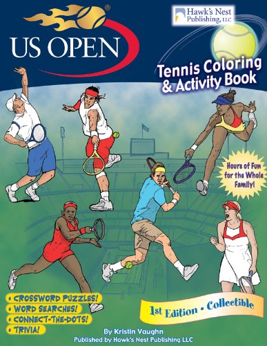 US Open Tennis Coloring and Activity Book