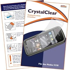 mumbi Displayschutzfolie Nokia 5230 Displayschutz "CrystalClear" unsichtbar