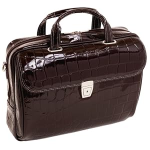 Buy Siamod Settembre Italian Croco Leather Briefcase Bag Travel Luggage Laptop Case CHOCOLATE by Siamod