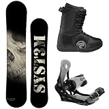 System DOA 2012 Men's Snowboard Package with Flow Vega Lace Boots and System Icon Bindings