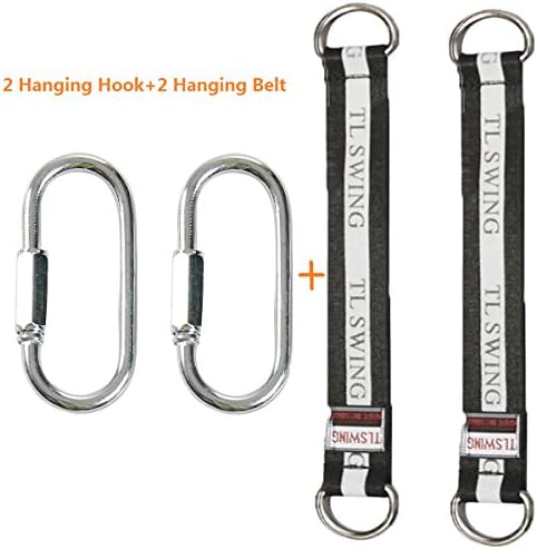 Aikoi Hanging Hook and Hanging Belt for Swing, Jungle Gym Ny-glide Connector Playground in Backyard
