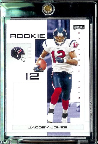 2007 Playoff NFL Playoffs Black # 173 Jacoby Jones - Houston Texans (RC) Rookie Card - (Serial #d to 199) Premium NFL Football Trading Card in Protective Display Case
