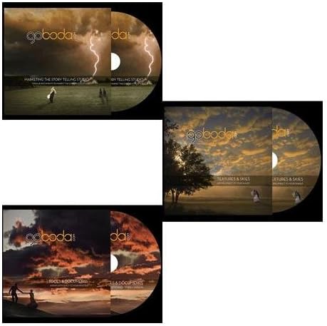 Boda DVD: Jim Garner Educational CD Bundle (set of 3) includes, "Marketing The Story Telling Studio", "Textures &amp; Skies", and "Tools and Documents"