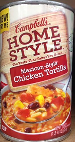 Campbell's Homestyle Mexican-Style Chicken Tortilla Soup 18.6oz. (Pack of 5)