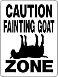 FAINTING GOAT ALUMINUM GOAT SIGN 3199A2