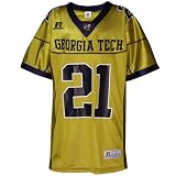 Russell Georgia Tech Yellow Jackets #21 Youth Gold Replica Football Jersey