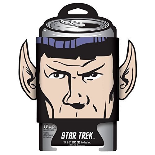 ICUP Star Trek Spock Diecut Ears Huggie/Koozie with Card, Clear