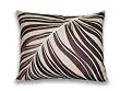 Thro by Marlo Lorenz 4164 Palm Leaf Pillow, Pinecone Brown