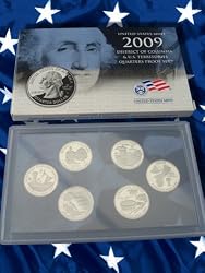 2009 U.S. Mint District of Columbia and U.S. Territories Quarter Six Coin Proof Set