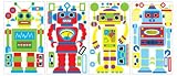 RoomMates RMK1120SCS Build Your Own Robot Peel and Stick Wall Decal