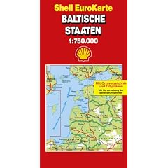 Shell EuroKarte Baltische Staaten 1:750.000: Neu, mit Stadtplanen und Distanzenkarte = Shell EuroKarte Eesti-Latvija-Lietuva 1:750.000 (Marco Polo) (German Edition)