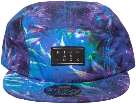 Official Headwear Space Weed Camper Galaxy Strapback Hat