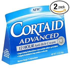 Cortaid Advanced 12 Hour Anti-Itch Cream, 1.5-Ounce Packages (Pack of 2)