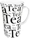 Konitz Tea Writing on White Mega 19-Ounce Mug, Black on White