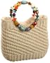 Cappelli BA2082 Ring Bead Handle Tote,Natural,one size