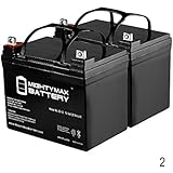 12V 35Ah U1 Hoveround MPV1, MPV2, MPV3, MPV4, MPV5 Battery - 2 Pack - Mighty Max Battery brand product