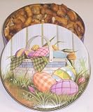 Gourmet Food : Scott's Cakes Garlic Pretzel Nuggets in a Easter Basket Tin