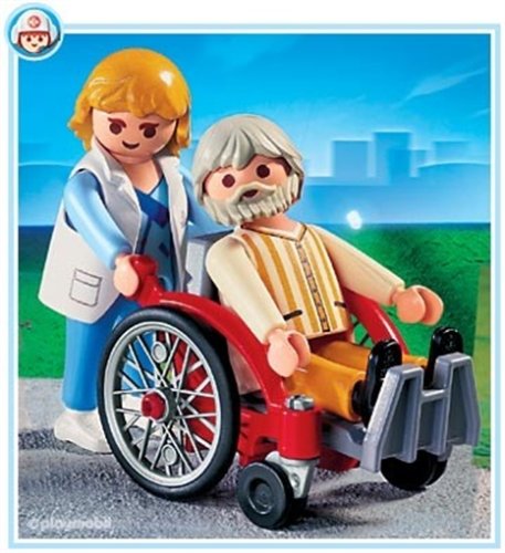Childrens Toyshop  Toys : NEW PLAYMOBIL RESCUE 4226 WHEELCHAIR AND PATIENT