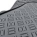 MotorTrend 100% Odorless Ridged Heavy Duty Rubber Floor Mats (Gray) - Semi Custom Fit