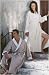 Embroidered Intial A Microfiber Robe In Ecru or Parchment