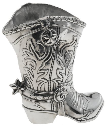 Arthur Court Cowboy Boot 1-1/2 Quart Pitcher/Wine Bottle Holder