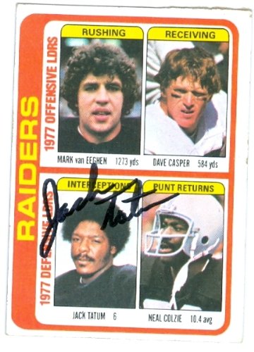 Jack Tatum Autographed/Hand Signed 1978 Topps Football Card #520 (Oakland Raiders)