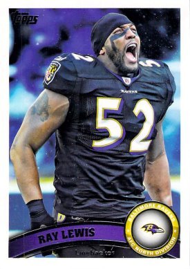 Ray Lewis Baltimore Ravens 2011 Topps #183 Football Card