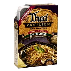 Thai Pavilion Single Serve Microwavable Green Curry, 2.57-Ounce Boxes (Pack of 6)