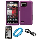 Purple Premium Soft Silicone Skin Cover for Verizon Wireless Droid Bionic T ....