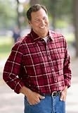 Double-Brushed Flannel Plaid Shirt