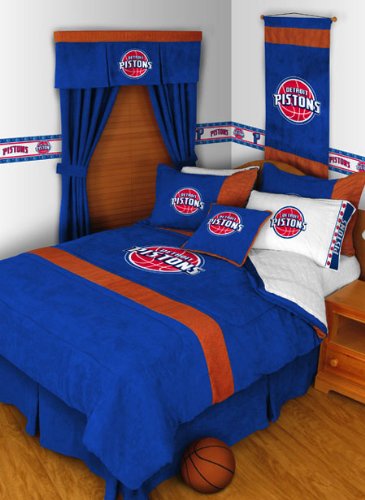 NBA Detroit Pistons Twin MVP Comforter and Pillowcase