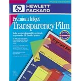 Hewlett Packard C3834A Premium InkJet Transparency Film 50 Sheets