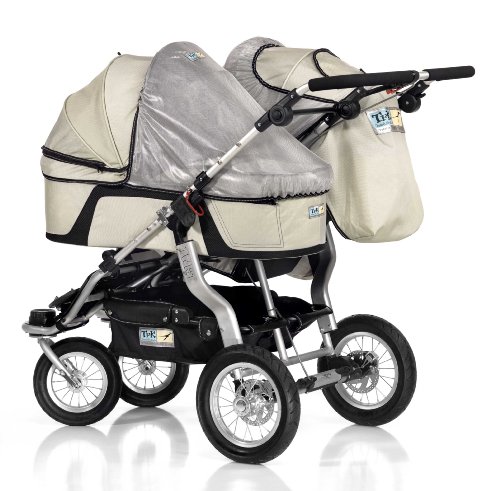 Trends For Kids Single Carrycot Sun Cover for Twinner Twist Duo, Silver