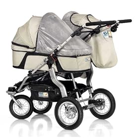Trends For Kids Single Carrycot Sun Cover for Twinner Twist Duo, Silver
