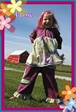 Girls Boutique Clothing Set - PROSE - 2PC Pantalone Flare Pants Set w/ Funky Fabric Peasant Top! Infant Girls, Toddler Girls and Bigger Girls 12 Months - 6x