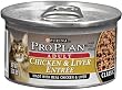 Pro Plan Canned Cat Food, Adult Classic Chicken and Liver Entr&eacute;e 3-ounce cans (Pack of 24)
