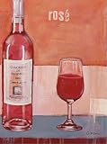 Eurographics B-ANF1171 Anna Flores, Bring Ros&eacute;'s 17 x 23 cm, Dekoboxbild (keine Einrahmung n&ouml;tig) - Wein