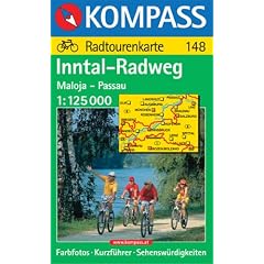 Kompass Karten, Inntal-Radweg, Maloja-Passau: Radtourenkarte