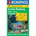 Kompass Karten, Inntal-Radweg, Maloja-Passau: Radtourenkarte