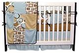 Trend Lab 4 Piece Crib Bedding Set, Bubbles Teal