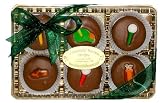 Belgian Milk Chocolate Dipped Golf Oreo's