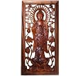 Raintree Wood Hand Carved Buddha Wall Plaque