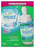 OPTI-FREE PureMoist Contact Lens Solution (3 months Supply) 2x 300ml (formerly known as EverMoist)