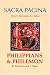 Philippians And Philemon (Sacra Pagina Series)